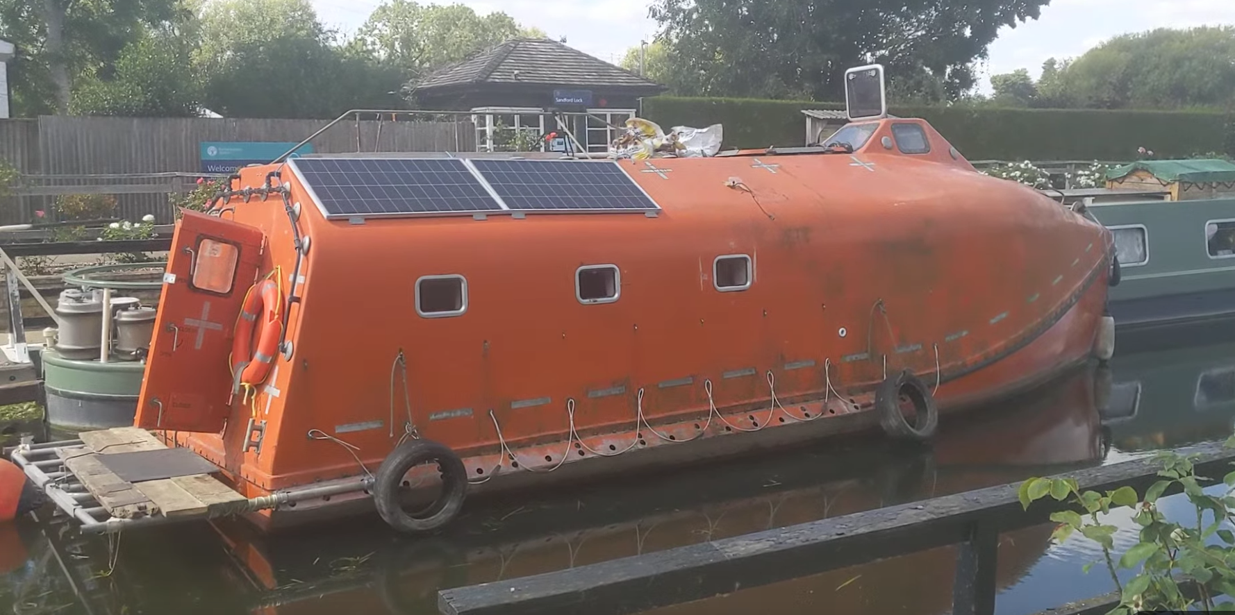 Turning the lifeboat electric - Solar Power for down-river cruising